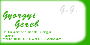 gyorgyi gereb business card