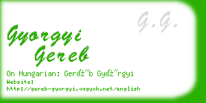 gyorgyi gereb business card